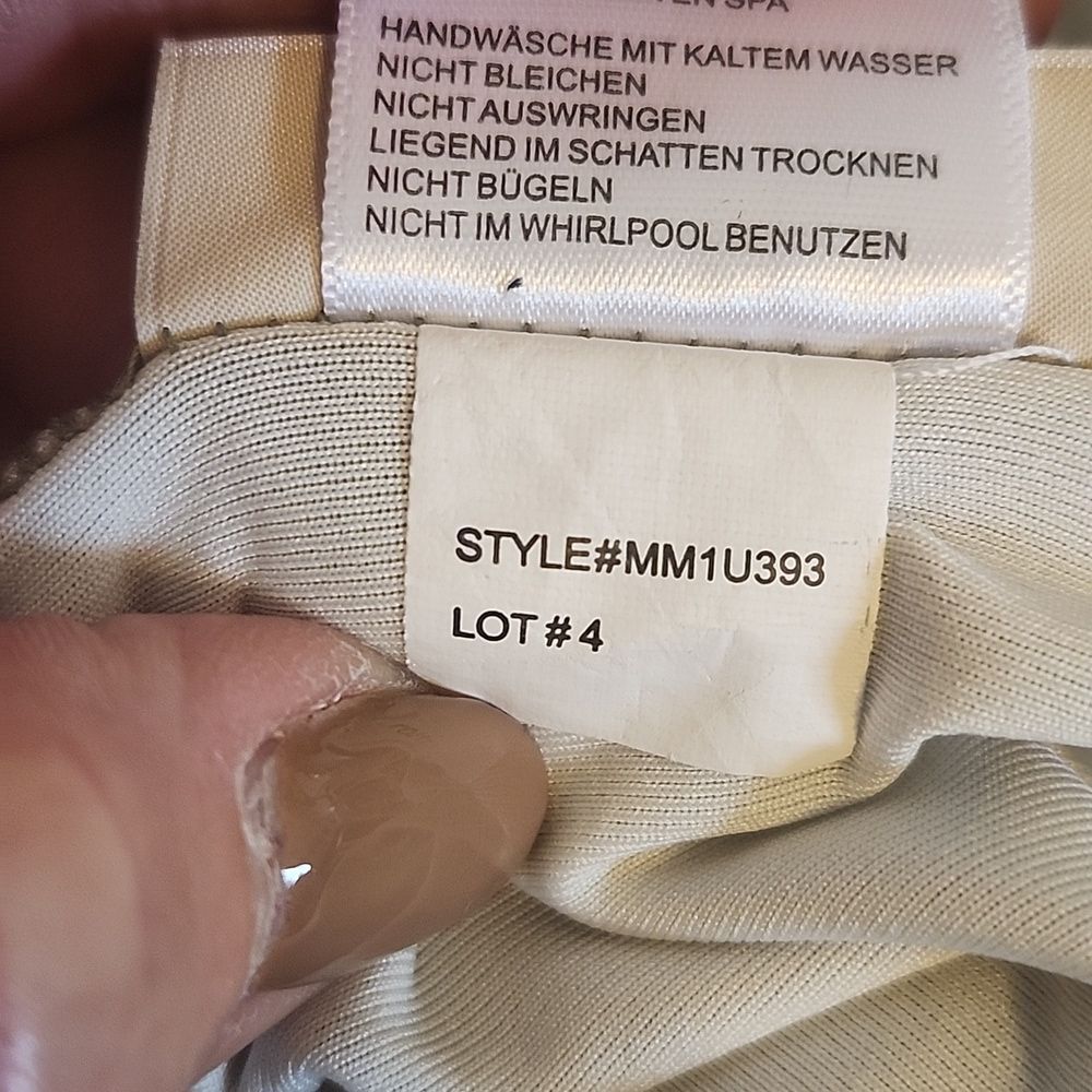 Michael Kors Olive and Gold Detail Swimsuit, 10 - Picture 12 of 12